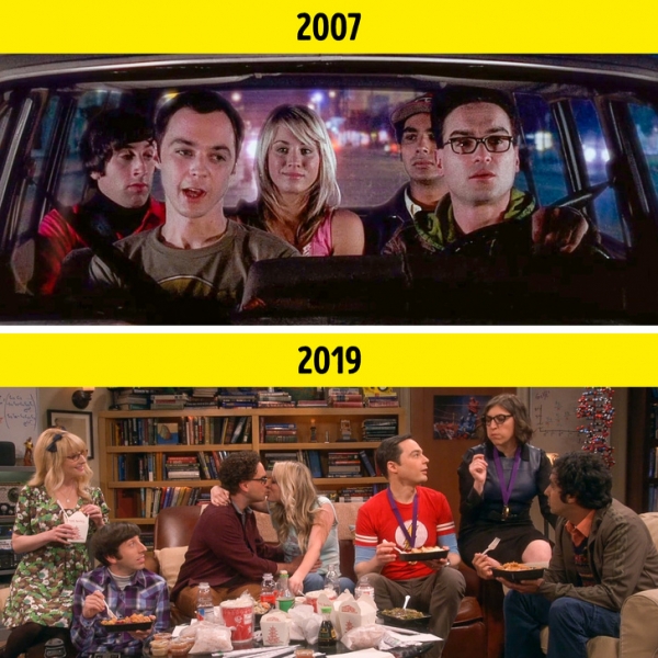 Сравнения между первым и последним эпизодами популярных сериалов 