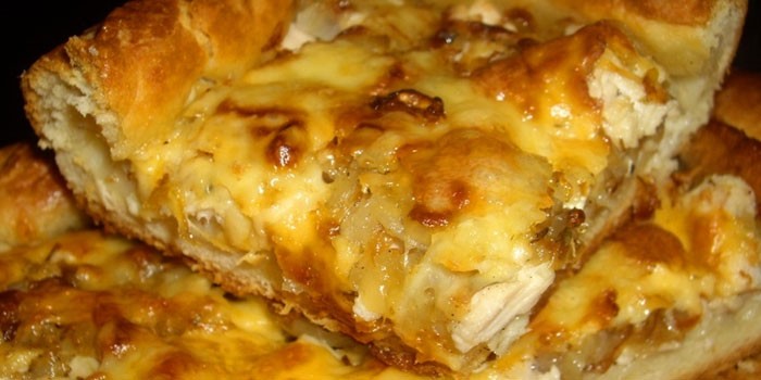 Пирог с курицей - как приготовить тесто и начинку по пошаговым рецептам, испечь в духовке или мультиварке